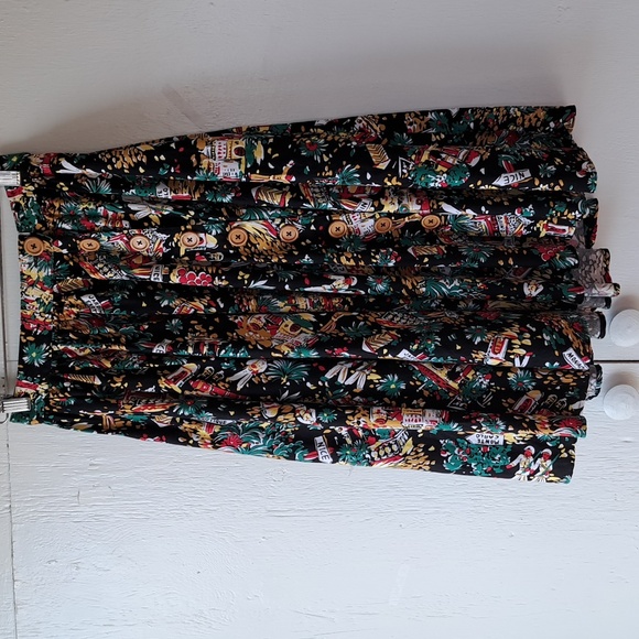 Hell Bunny Monte Carlo Circle Swing Rockabilly Retro Skirt SZ XS - Picture 1 of 14